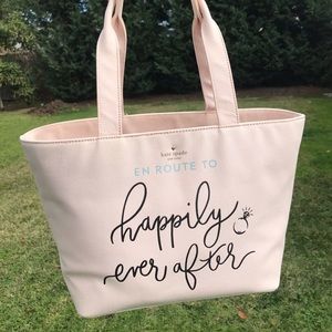 Kate Spade designer bride tote bag